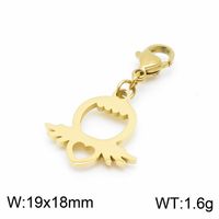 1 Piece Stainless Steel 18K Gold Plated Solid Color main image 2