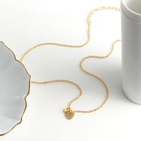 Simple Style Heart Shape Sterling Silver Zircon Pendant Necklace In Bulk main image 9