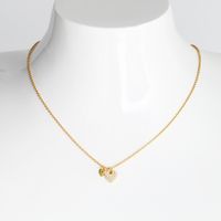 Simple Style Heart Shape Sterling Silver Zircon Pendant Necklace In Bulk main image 5