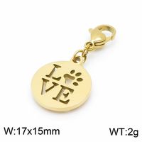 1 Piece Stainless Steel 18K Gold Plated Letter main image 2