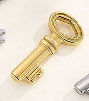 1 Piece Stainless Steel 18K Gold Plated Key sku image 1