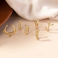 Simple Style Classic Style Heart Shape Flower Butterfly Alloy Rhinestones Lip Stud Nose Ring In Bulk main image 3
