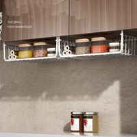 Casual Solid Color Iron Hollow Out Kitchen Racks main image 6