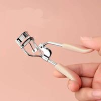Classic Style Solid Color Stainless Steel Plastic Eyelash Curler 1 Piece sku image 1