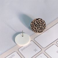 2 Pieces Casual Simple Style Leopard Printing Arylic Ear Studs main image 6
