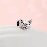 Modern Style Airplane Sterling Silver Plating Rhodium Plated Jewelry Accessories main image 1
