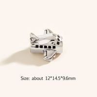 Modern Style Airplane Sterling Silver Plating Rhodium Plated Jewelry Accessories main image 2
