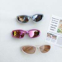 Casual Vacation Sports Geometric Pc Resin Avaitor Full Frame Kids Sunglasses main image 5