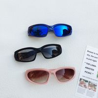 Casual Vacation Sports Geometric Pc Resin Avaitor Full Frame Kids Sunglasses main image 2