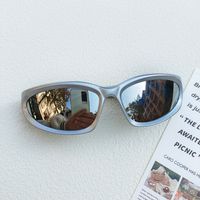 Casual Vacation Sports Geometric Pc Resin Avaitor Full Frame Kids Sunglasses sku image 5