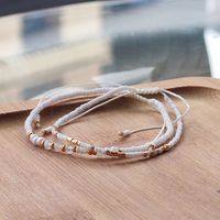 Fairy Style Elegant Simple Style Solid Color Natural Stone Glass Beaded Women's Bracelets main image 5