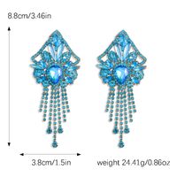1 Pair Casual Elegant Vacation Tassel Plating Inlay Alloy Acrylic Gold Plated Silver Plated Drop Earrings main image 2