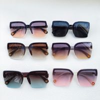 Casual Elegant Vacation Geometric Pc Resin Square Full Frame Women's Sunglasses main image 8
