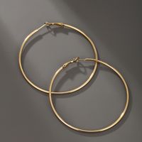 1 Pair Nordic Style XUPING Circle Plating 304 Stainless Steel 18K Gold Plated Hoop Earrings main image 4