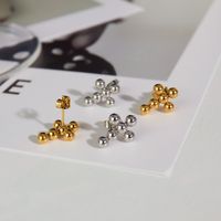 1 Pair French Style Cross Stainless Steel Ear Studs main image 1