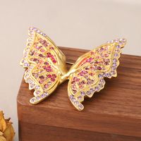 Elegant Vintage Style Sweet Butterfly Copper Plating Inlay Rhinestones Women's Brooches 1 Piece main image 3