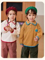 Cute Stripe Cotton Blend Boys Clothing Sets main image 2