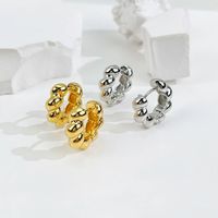 1 Pair Simple Style Twist Plating Copper 18k Gold Plated Earrings main image 3