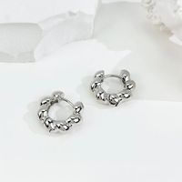 1 Paire Style Simple Tourner Placage Le Cuivre Plaqué Or 18k Des Boucles D'oreilles sku image 2