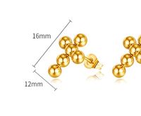 1 Pair French Style Cross Stainless Steel Ear Studs main image 2