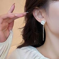 1 Pair Lady Tassel Plating Alloy Gold Plated Drop Earrings main image 4