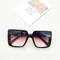 Modern Style Solid Color Pc Resin Square Full Frame Women's Sunglasses sku image 2