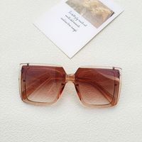 Modern Style Solid Color Pc Resin Square Full Frame Women's Sunglasses sku image 6