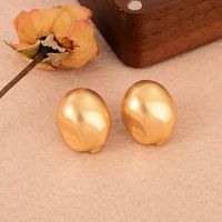 1 Pair Simple Style Irregular Crochet Lace Copper 18k Gold Plated Ear Studs main image 6