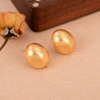1 Pair Simple Style Irregular Crochet Lace Copper 18k Gold Plated Ear Studs main image 3