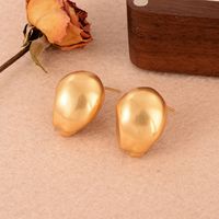 1 Pair Simple Style Irregular Crochet Lace Copper 18k Gold Plated Ear Studs main image 5