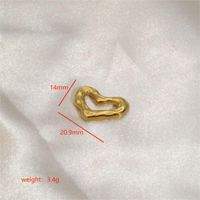 1 Piece Stainless Steel Enamel 18K Gold Plated Heart Shape sku image 5