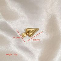 1 Pieza Acero Inoxidable Esmalte Chapados en oro de 18k Forma De Corazón sku image 2