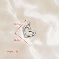 1 Piece Stainless Steel Enamel 18K Gold Plated Heart Shape sku image 8