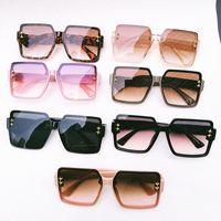 Vacation Solid Color Pc Resin Square Full Frame Women's Sunglasses main image 6