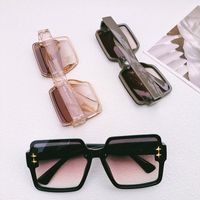 Vacation Solid Color Pc Resin Square Full Frame Women's Sunglasses main image 3