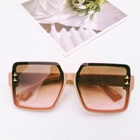 Vacation Solid Color Pc Resin Square Full Frame Women's Sunglasses sku image 3