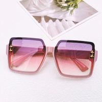 Vacation Solid Color Pc Resin Square Full Frame Women's Sunglasses sku image 4
