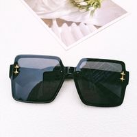 Vacation Solid Color Pc Resin Square Full Frame Women's Sunglasses sku image 7