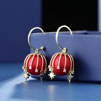 1 Pair Elegant Classic Style Star Lantern Heart Shape Inlay Copper Alloy Zircon Drop Earrings main image 10
