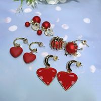 1 Pair Elegant Classic Style Star Lantern Heart Shape Inlay Copper Alloy Zircon Drop Earrings main image 1