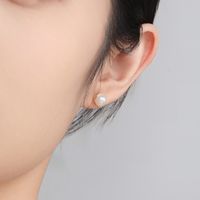 1 Pair Cute Xuping Simple Style Round Bear Plating Inlay Copper Alloy Artificial Pearls Artificial Diamond 14k Gold Plated White Gold Plated Ear Studs main image 6