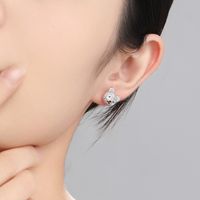 1 Pair Cute Xuping Simple Style Round Bear Plating Inlay Copper Alloy Artificial Pearls Artificial Diamond 14k Gold Plated White Gold Plated Ear Studs main image 5