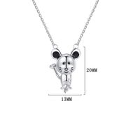 Original Design Animal Sterling Silver Plating White Gold Plated Pendant Necklace main image 2