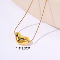 Elegant Heart Shape Titanium Steel Necklace main image 3