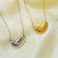 Elegant Heart Shape Titanium Steel Necklace main image 8