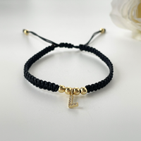 Simple Style Letter Imitation Diamond Alloy Knitting Unisex Bracelets main image 6