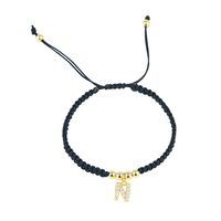 Einfacher Stil Brief Nachgemachter Diamant Legierung Stricken Unisex Armbänder sku image 14