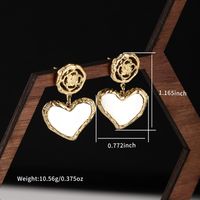 1 Pair Retro Exaggerated XUPING Geometric Beaded Plating Inlay 304 Stainless Steel Artificial Gemstones 18K Gold Plated Drop Earrings sku image 2