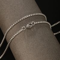 304 Stainless Steel 18K Gold Plated Raw Steel Black Gun XUPING Simple Style Plating Solid Color Necklace main image 9