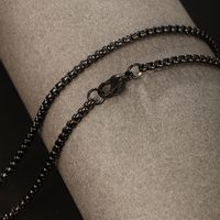 304 Stainless Steel 18K Gold Plated Raw Steel Black Gun XUPING Simple Style Plating Solid Color Necklace main image 1